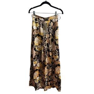 Thurley NWT Isla Palazzo Pants Black Gold Chateau Floral Sz US 2 Women